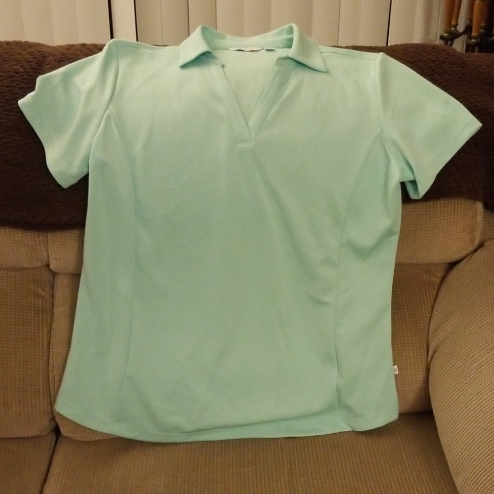 Womens Golf Shirt - Lady Hagen size L - Mint